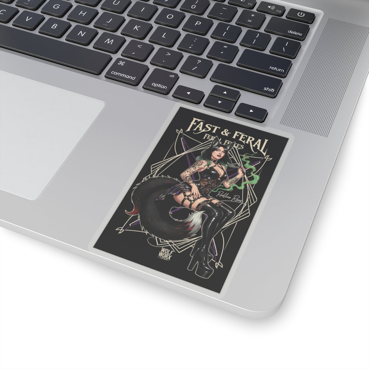 Feral Foxes Redline Rene  Sticker