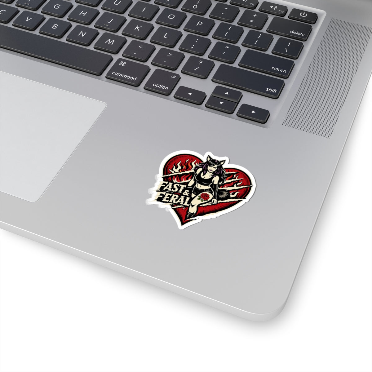 Wolf Worx Customs Fast & Feral Claw Your Heart Out Sticker