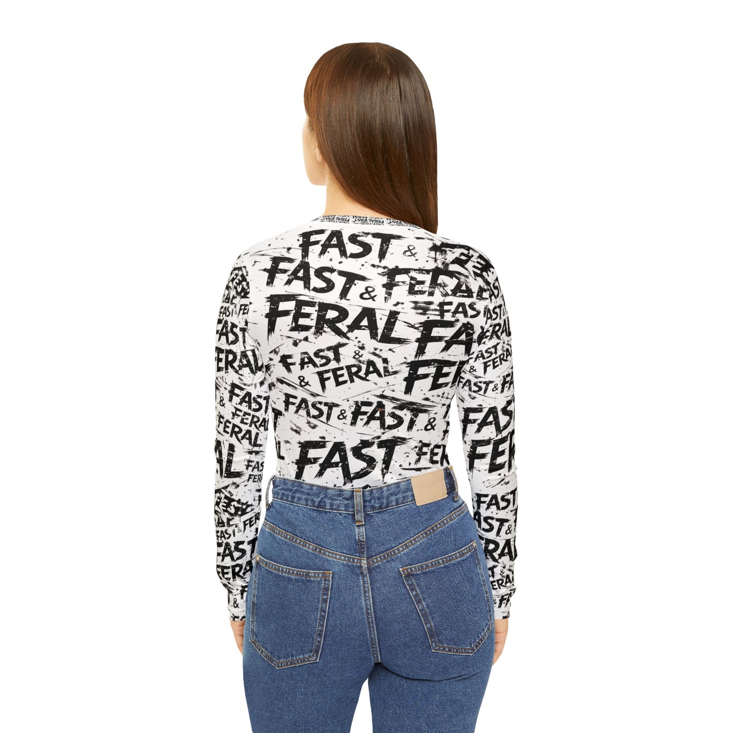 Wolf Worx Customs Fast & Feral All Over Print Long Sleeve T - Shirt