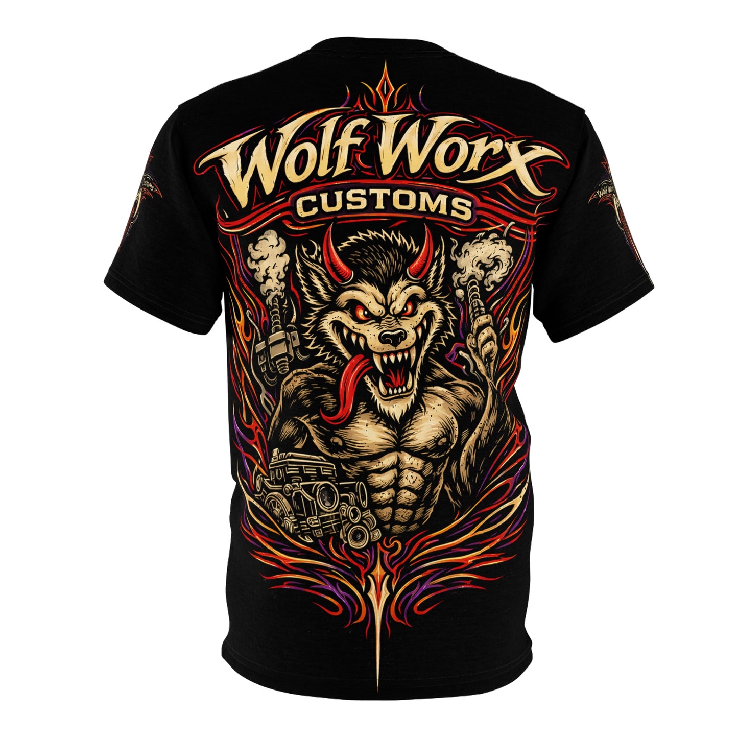 Wolf Worx Customs Raised On Legacy Pinstripe Vintage T- Shirt