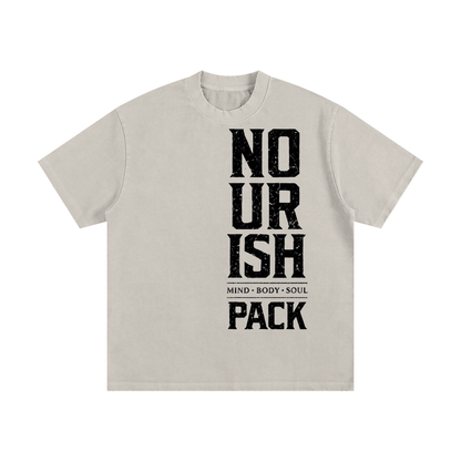 No Ur Ish NOURISH Heavyweight Vintage Washed Frayed T-Shirt