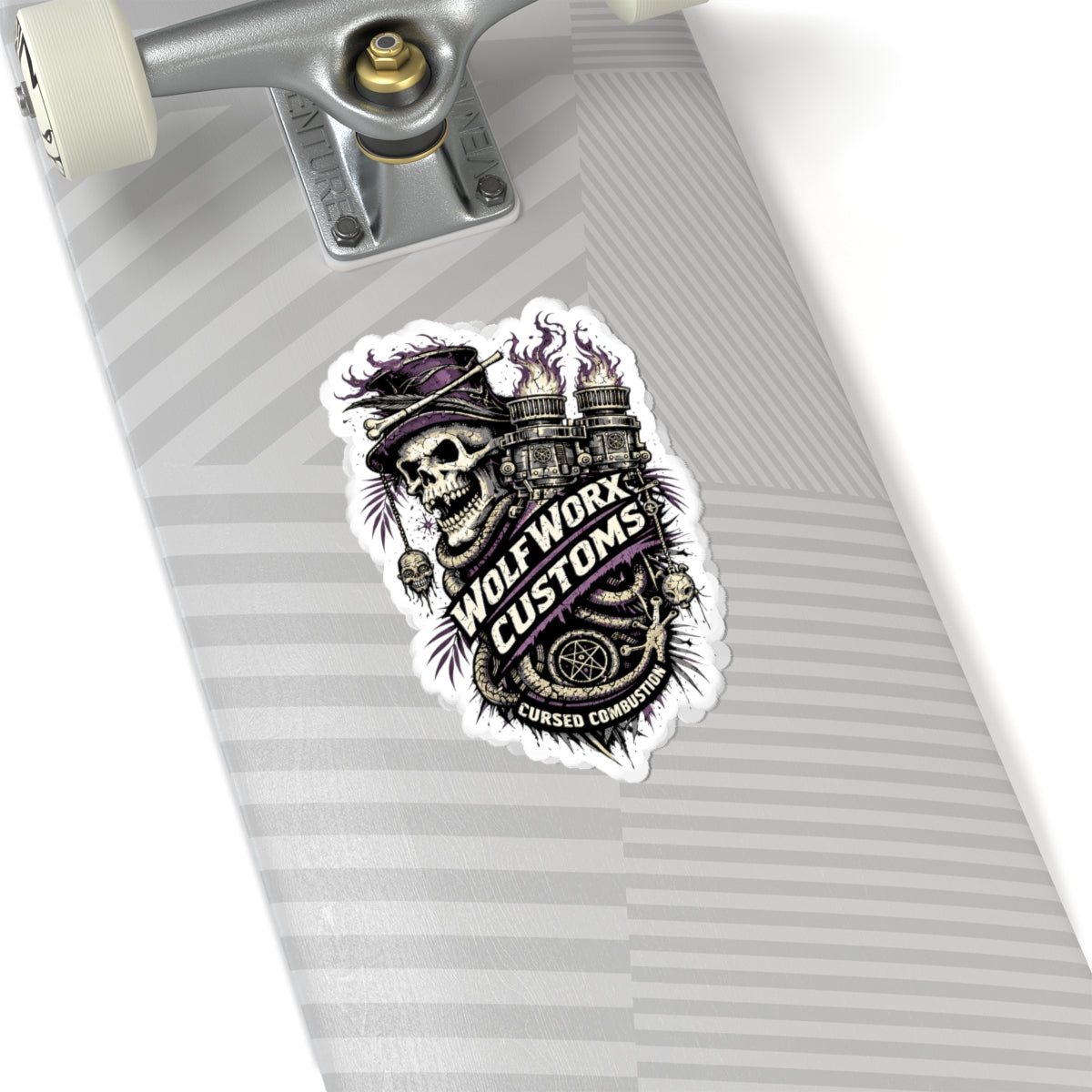 Wolf Worx Customs Cursed Combustion Sticker