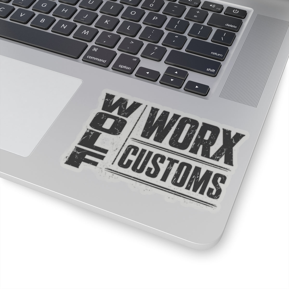 Wolf Worx Customs Typography 2 Sticker