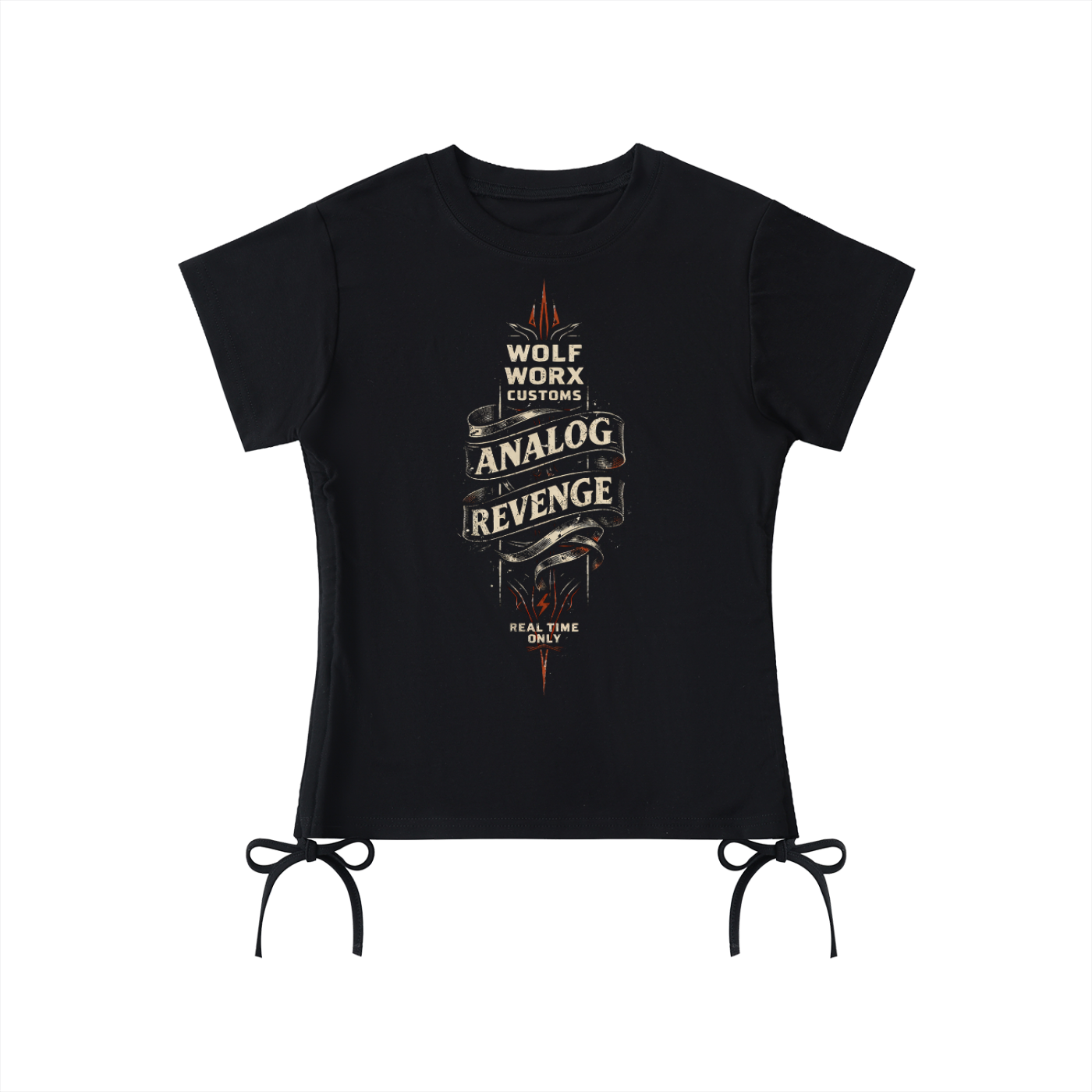 Fast & Feral Analog Revenge Essential Drawstring T-Shirt