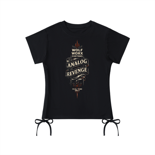 Fast & Feral Analog Revenge Essential Drawstring T-Shirt