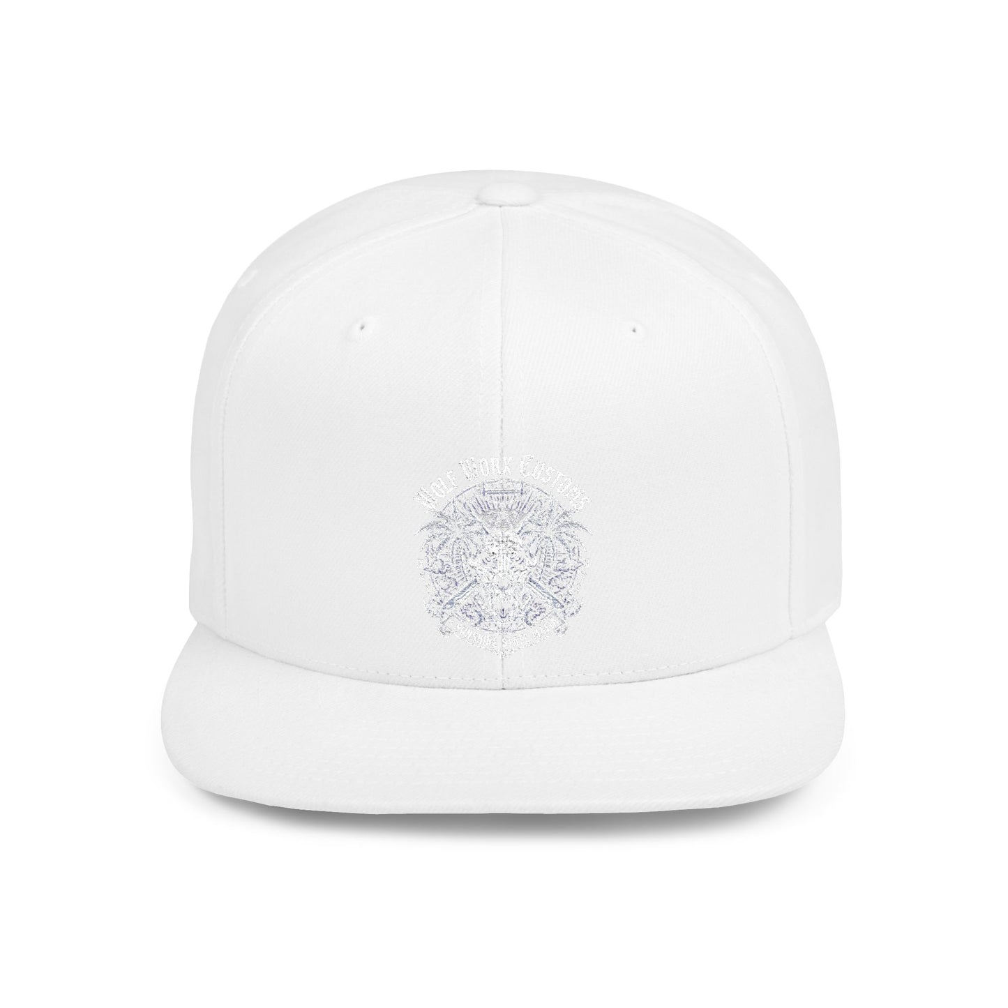 Wolf Worx Customs Sunshine State Mafia — White Glitter Skull Embroidery