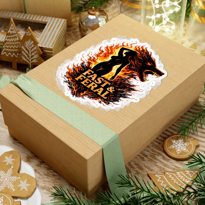 Wolf Worx Customs Flame Pinup Sticker