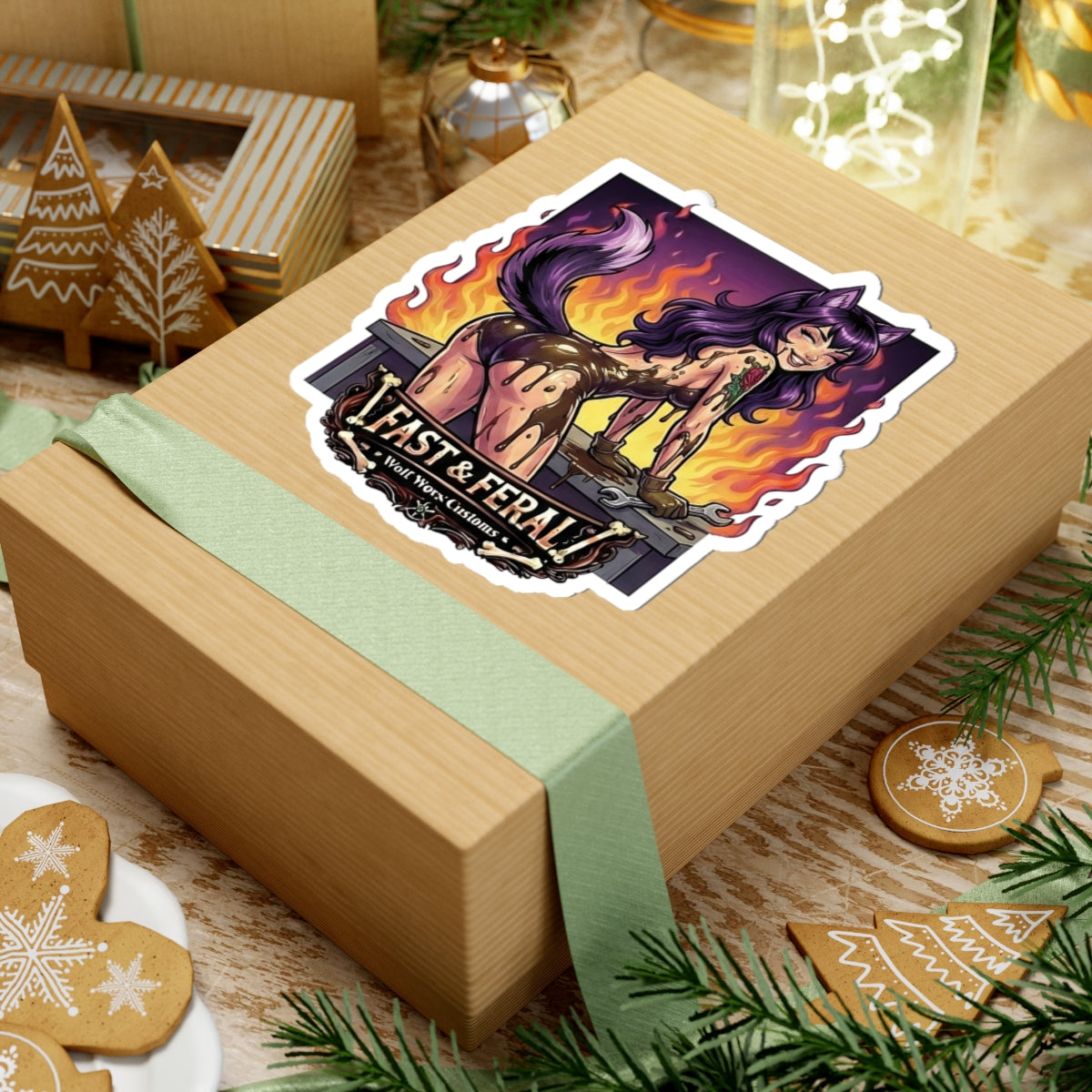 Wolf Worx Customs Fast & Feral Anime Sticker