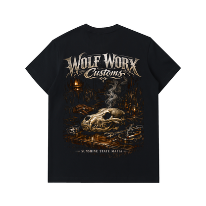 Wolf Worx Customs Sunshine State Mafia Meeting Essential Heavyweight Cotton T-Shirt