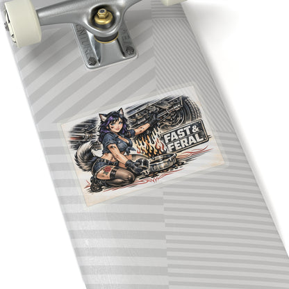 Wolf Worx Customs Fast & Feral Kenzie Killz Oil Change Sticker