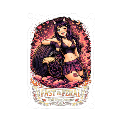 Wolf Worx Customs Fast & Feral Kenzie Killz Tire Sticker