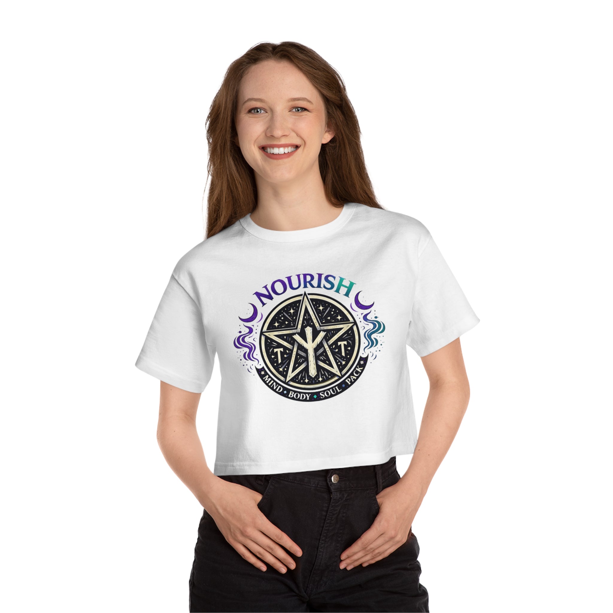 No Ur Ish NOURISH Cropped T-Shirt SA/DA Awareness (Proceeds Benefit Charity)