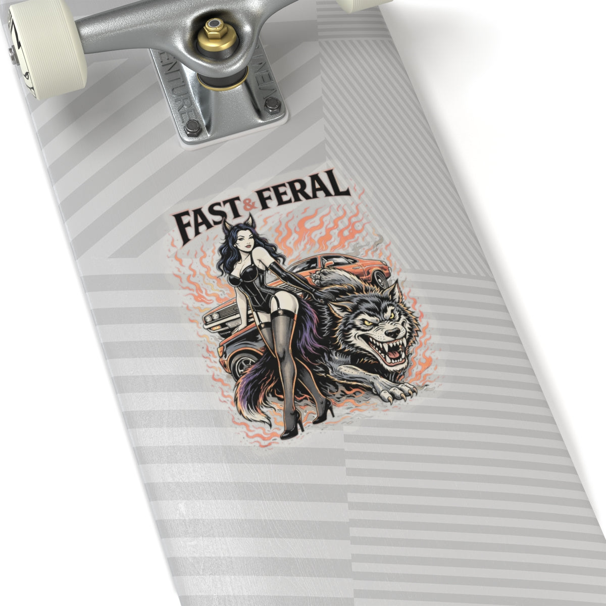 Wolf Worx Customs Fast & Feral Sticker