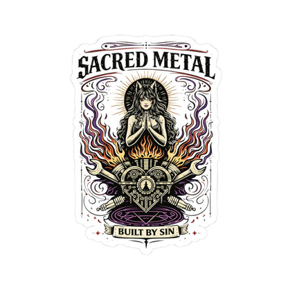 Wolf Worx Customs Sacred Metal Sticker
