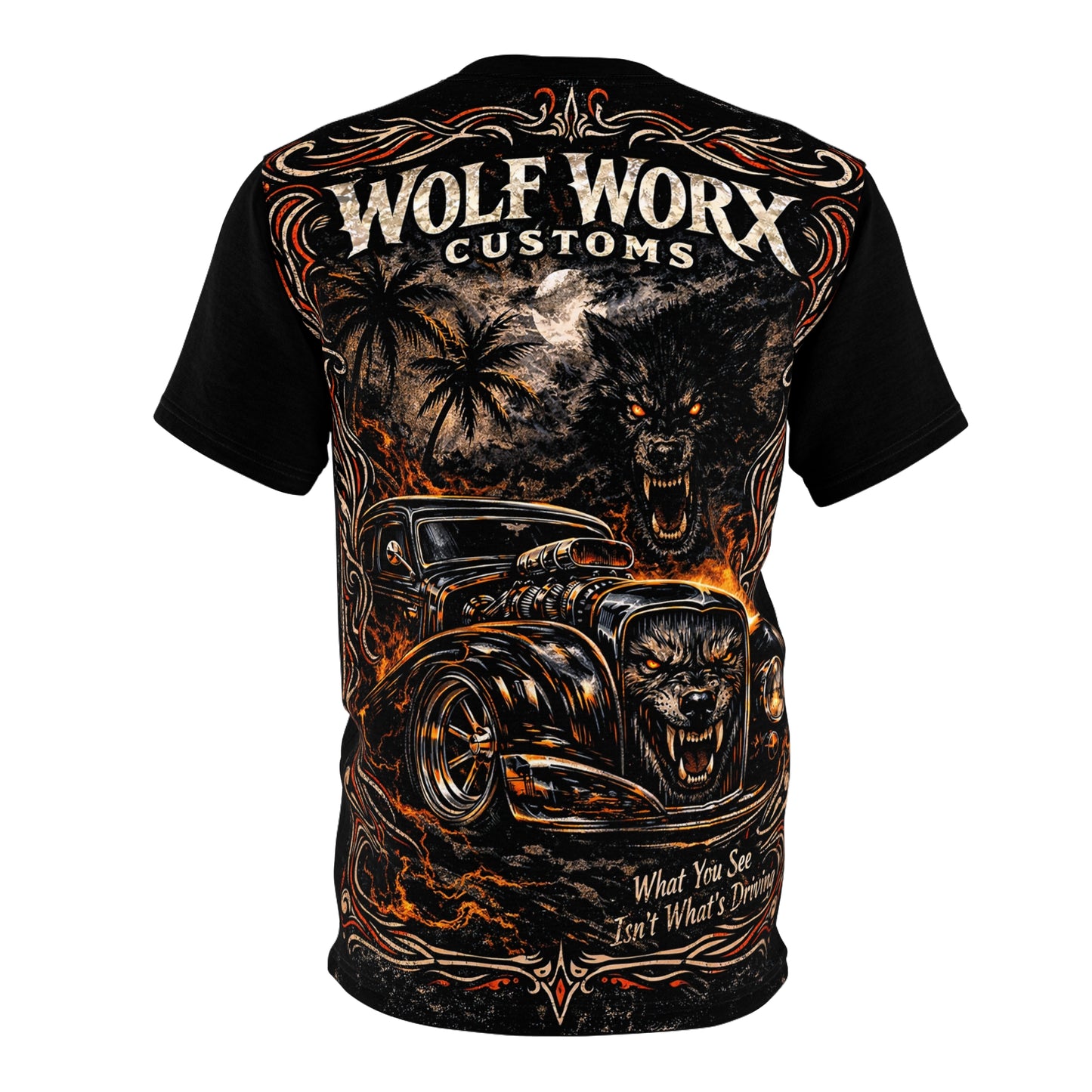 Wolf Worx Customs Dark Hot Rod T-Shirt