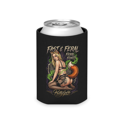 Feral Foxes PrettyGr86 Coozie