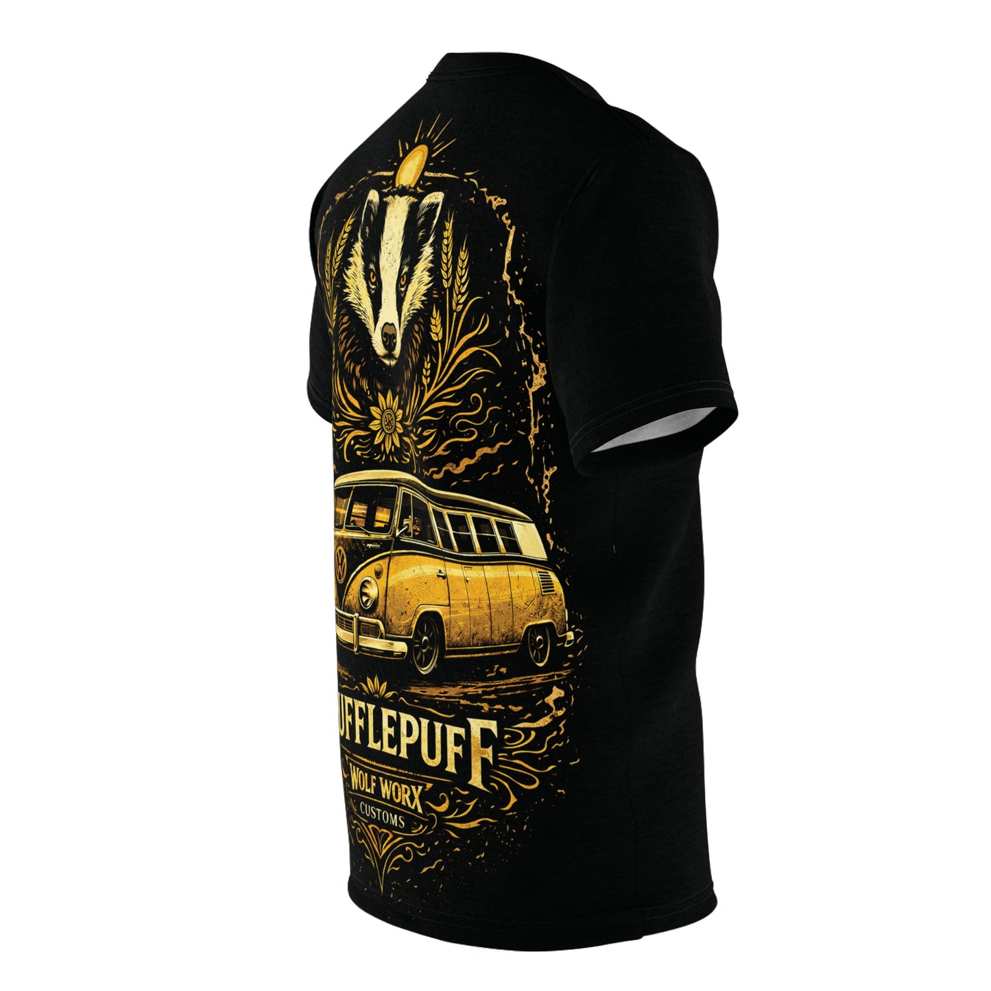 Wolf Worx Customs "Hogwarts Hotrods" Hufflepuff T- Shirt