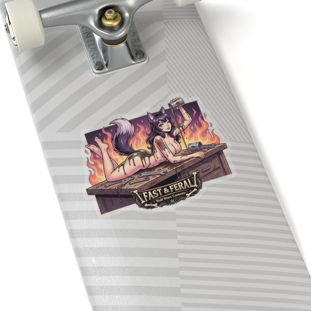 Wolf Worx Customs Fast & Feral Anime Sticker