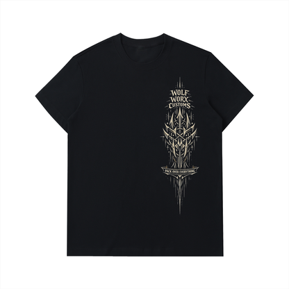 Wolf Worx Customs Pack Over Everything Essential Heavyweight Cotton T-Shirt