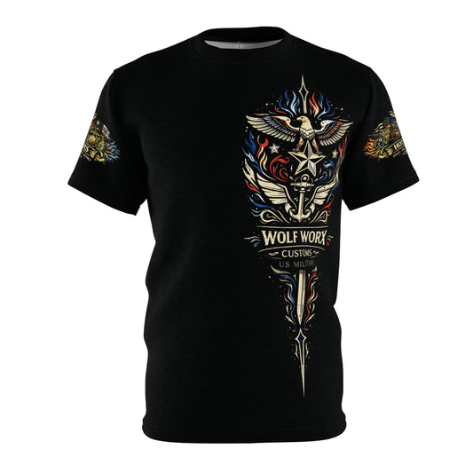 Wolf Worx Customs Hot Rod Heroes US Armed Forces T Shirt