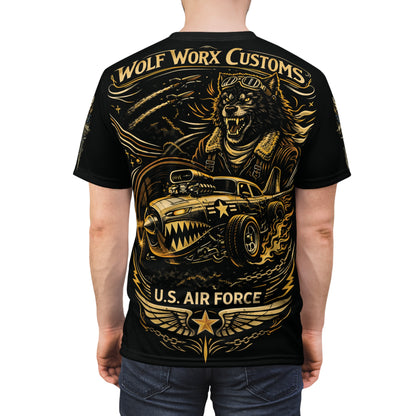 Wolf Worx Customs Hot Rod Heroes US Air Force T Shirt