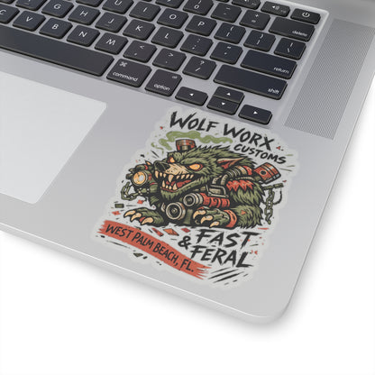 Wolf Worx Customs Rat Fink Sticker