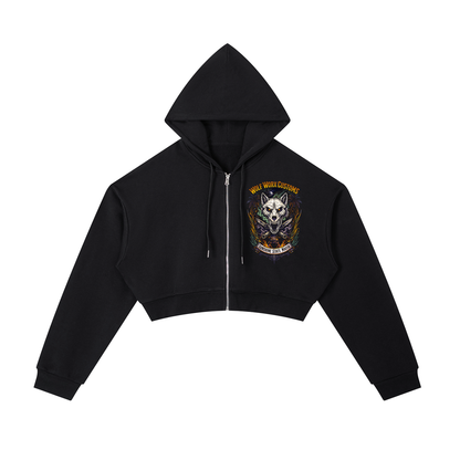 Wolf Worx Customs Sunshine State Mafia Essential Cropped Zip-Up Hoodie