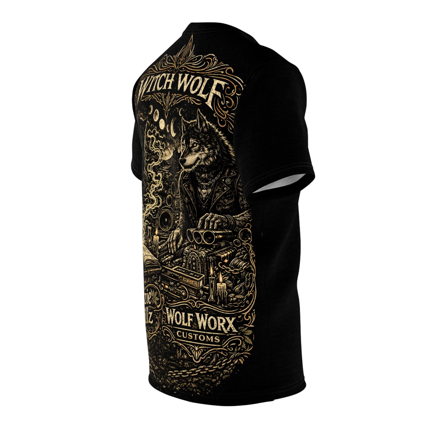 Wolf Worx Customs x Kenzie Killz x Witch Wolf Joint Effort Collab T-Shirt
