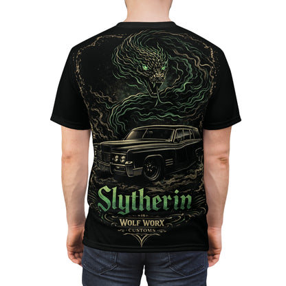 Wolf Worx Customs "Hogwarts Hotrods" Slytherin T- Shirt