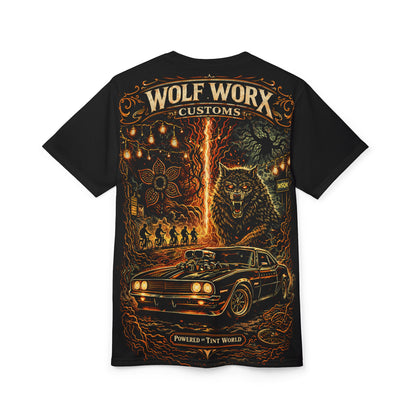 Wolf Worx Customs Stranger Things Tribute "Between Worlds" EXTREMELY LIMITED EDITION T Shirt