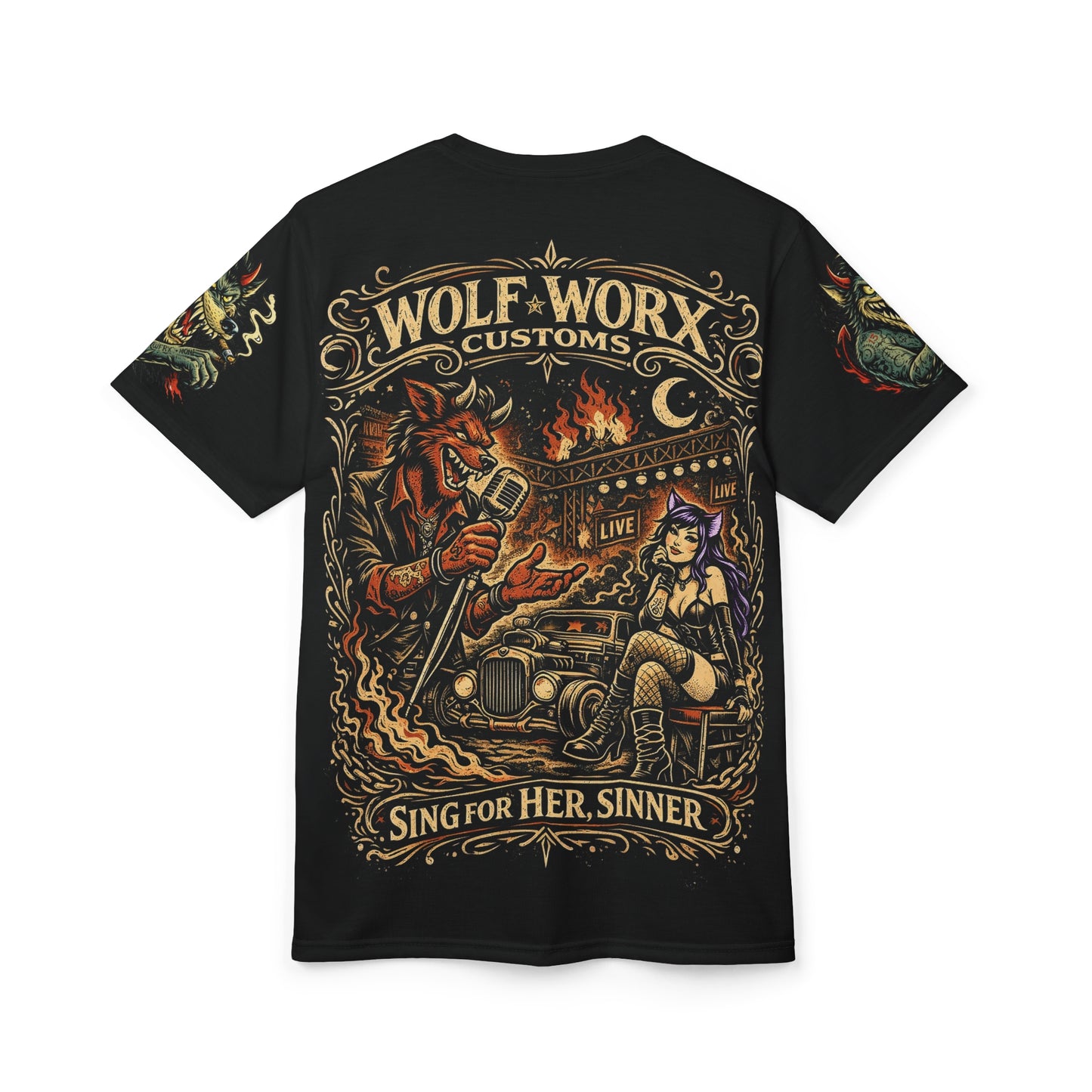Wolf Worx Customs Raised On Legacy "Sing For Her Sinner" Coop Inspired Vintage T- Shirt
