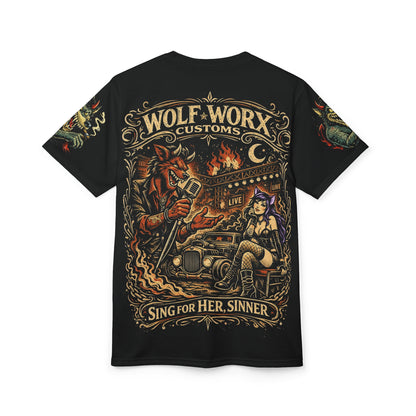 Wolf Worx Customs Raised On Legacy "Sing For Her Sinner" Coop Inspired Vintage T- Shirt