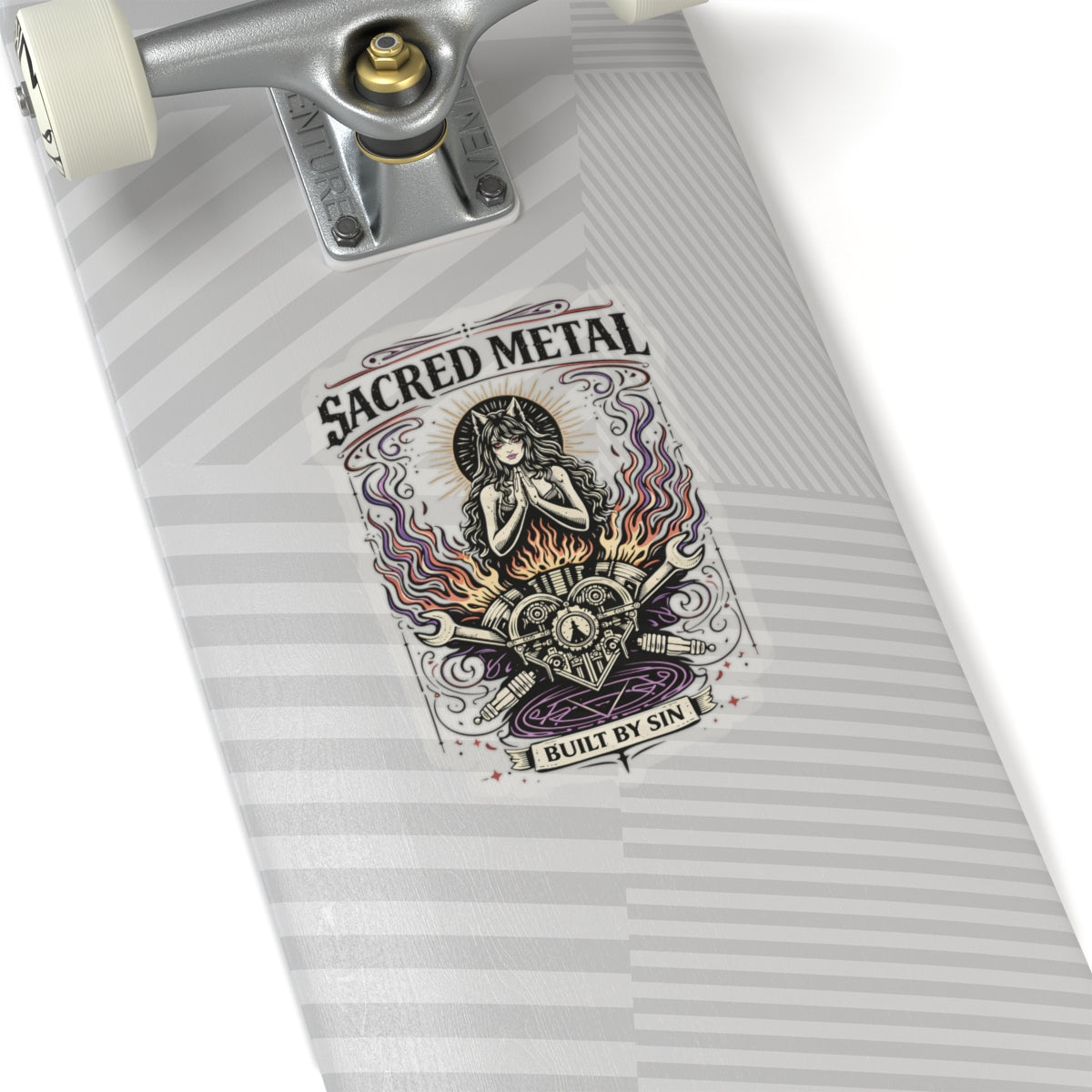 Wolf Worx Customs Sacred Metal Sticker