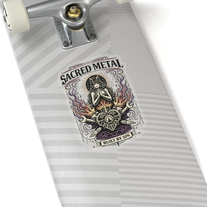 Wolf Worx Customs Sacred Metal Sticker