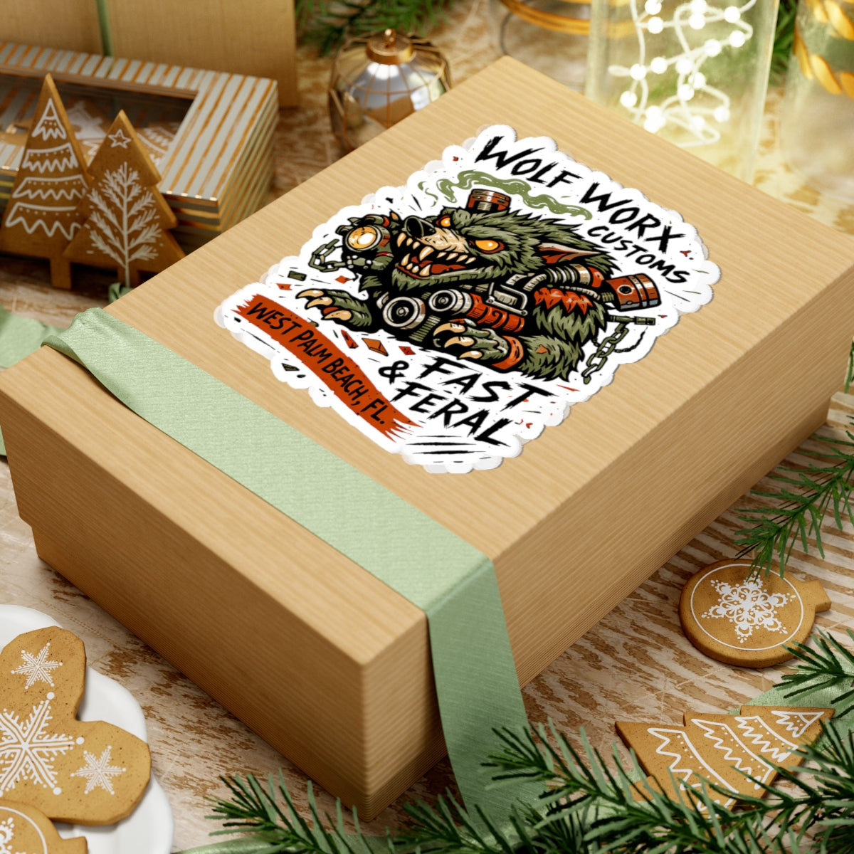 Wolf Worx Customs Rat Fink Sticker