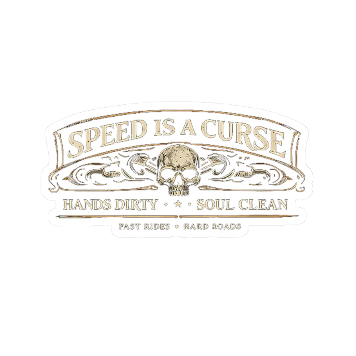 Wolf Worx Customs Speed Is A Curse Sticker