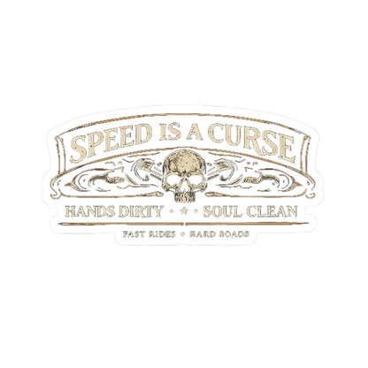 Wolf Worx Customs Speed Is A Curse Sticker
