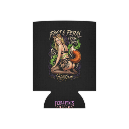 Feral Foxes PrettyGr86 Coozie