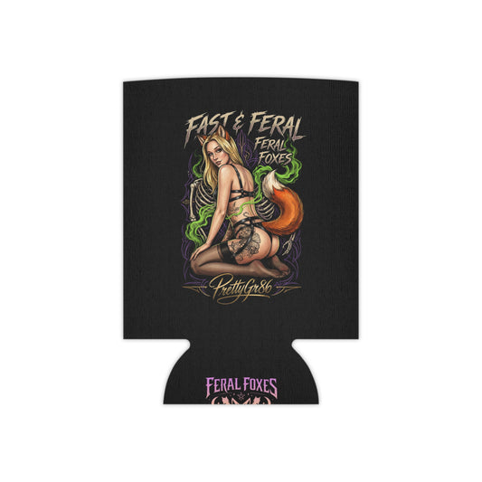 Feral Foxes PrettyGr86 Coozie