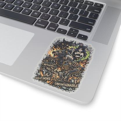 HEAT WINS! Kenzie Killz / Wolf Worx Customs / Witch Wolf / NO UR ISH Mashup PROTEST COLLAB! ALL Proceeds Go To Charity! STICKER