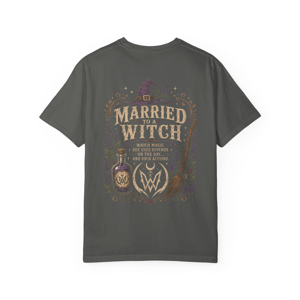Married to a Witch T-Shirt | Witchy Couple Shirt Double W Supply Co