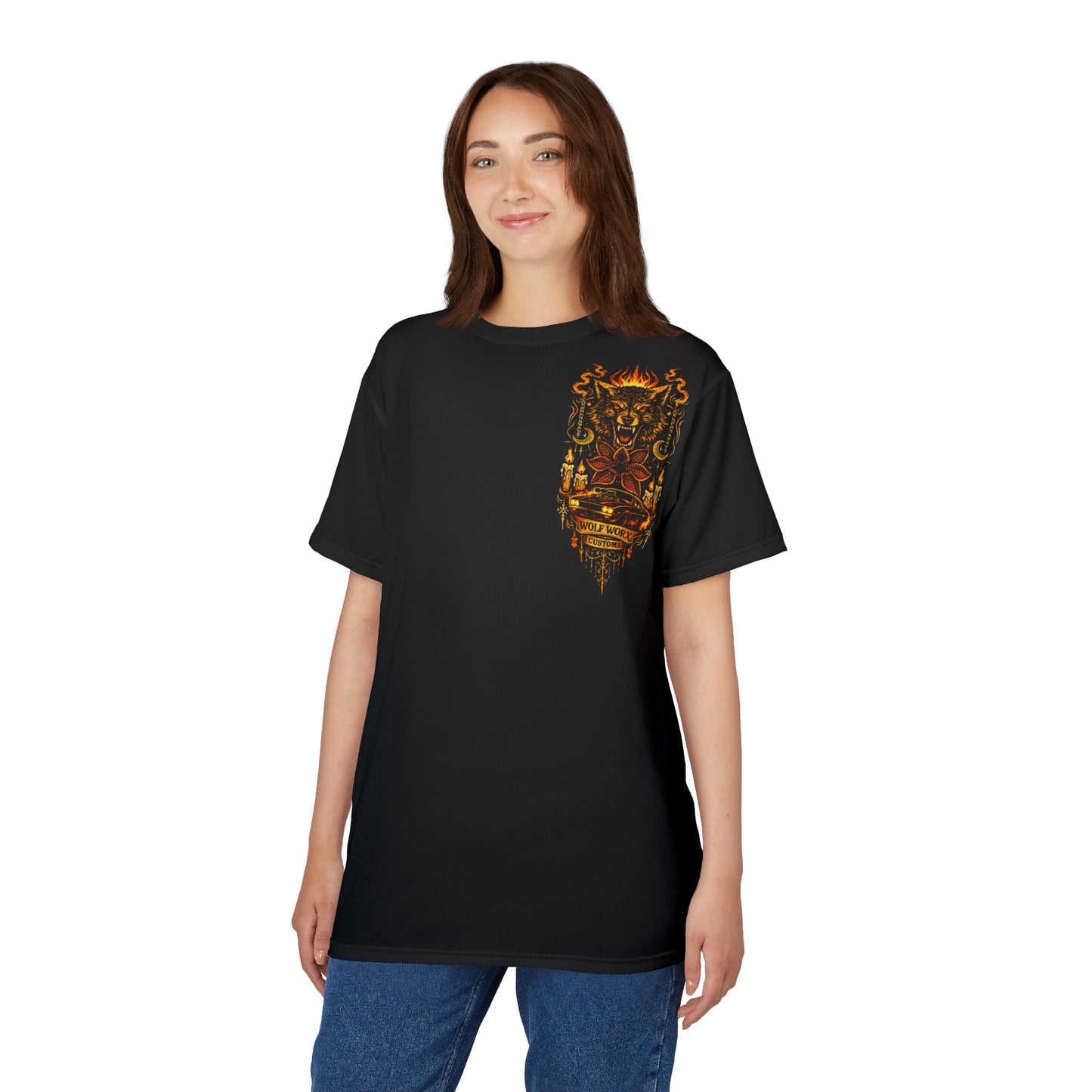 Wolf Worx Customs Stranger Things Tribute "Between Worlds" EXTREMELY LIMITED EDITION T Shirt