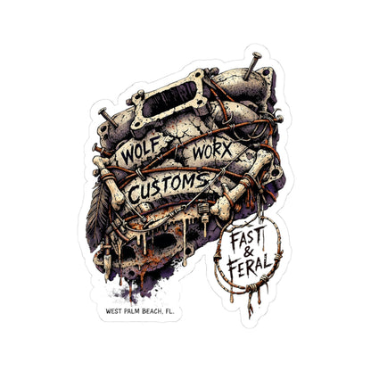 Wolf Worx Customs Cursed Intake Sticker