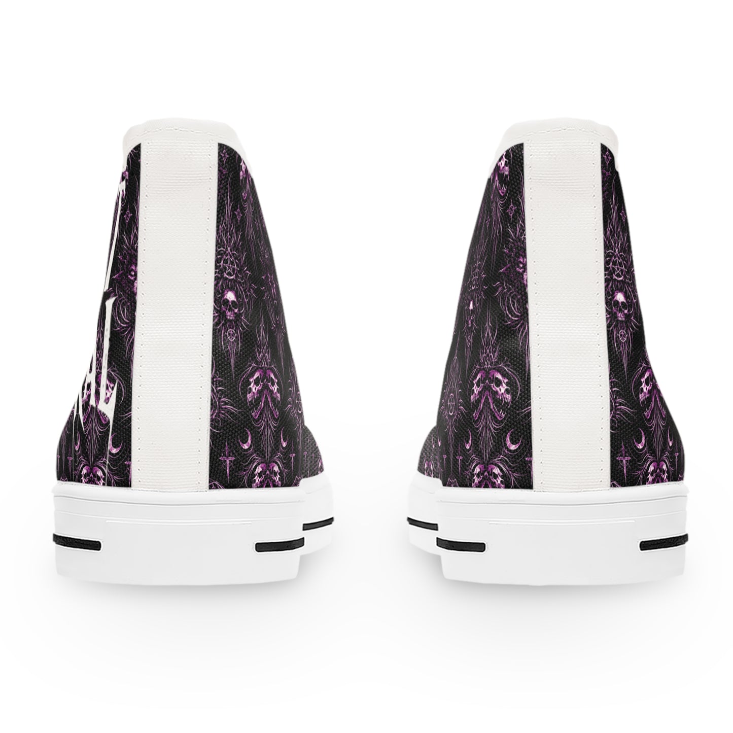 Fast & Feral Purple Skull Women's High Top Sneakers