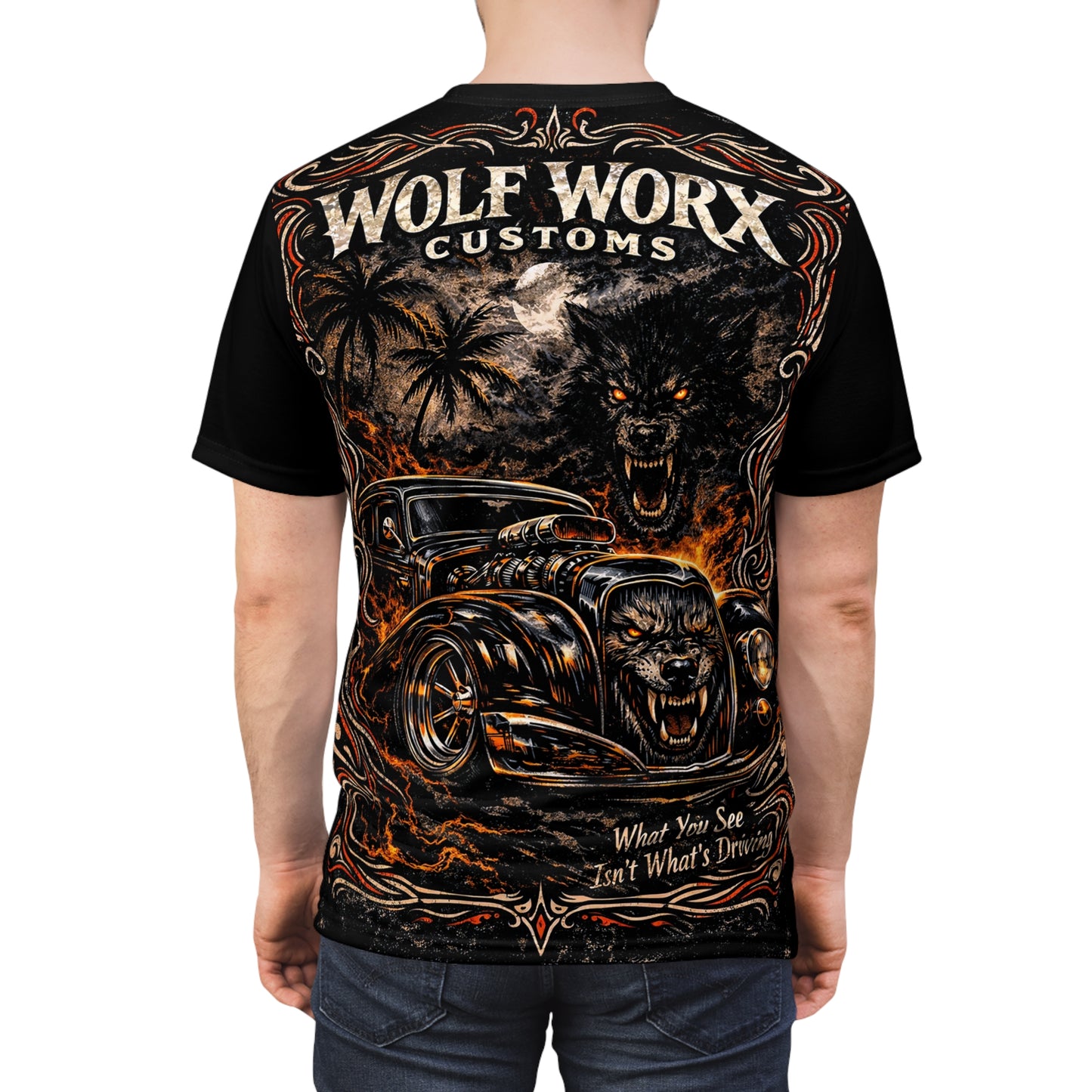 Wolf Worx Customs Dark Hot Rod T-Shirt