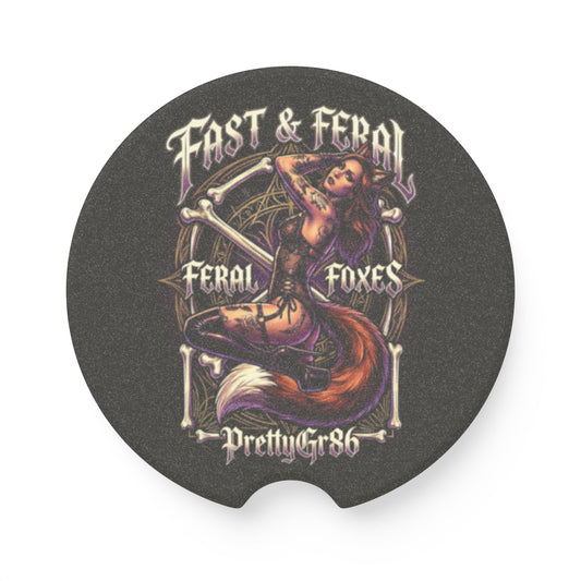 Feral Foxes PrettyGr86 Car Coaster