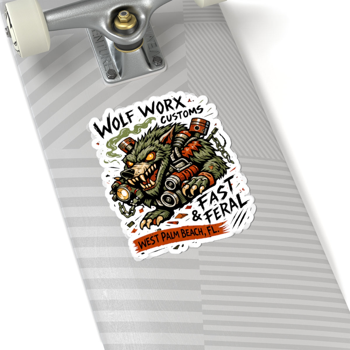 Wolf Worx Customs Rat Fink Sticker