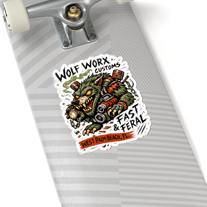 Wolf Worx Customs Rat Fink Sticker