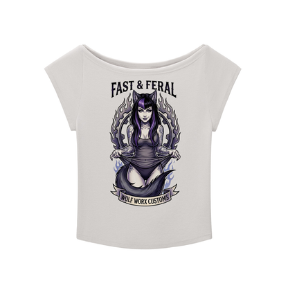 Fast & Feral Tattoo Flash Essential Wide Neck Baby T-shirt