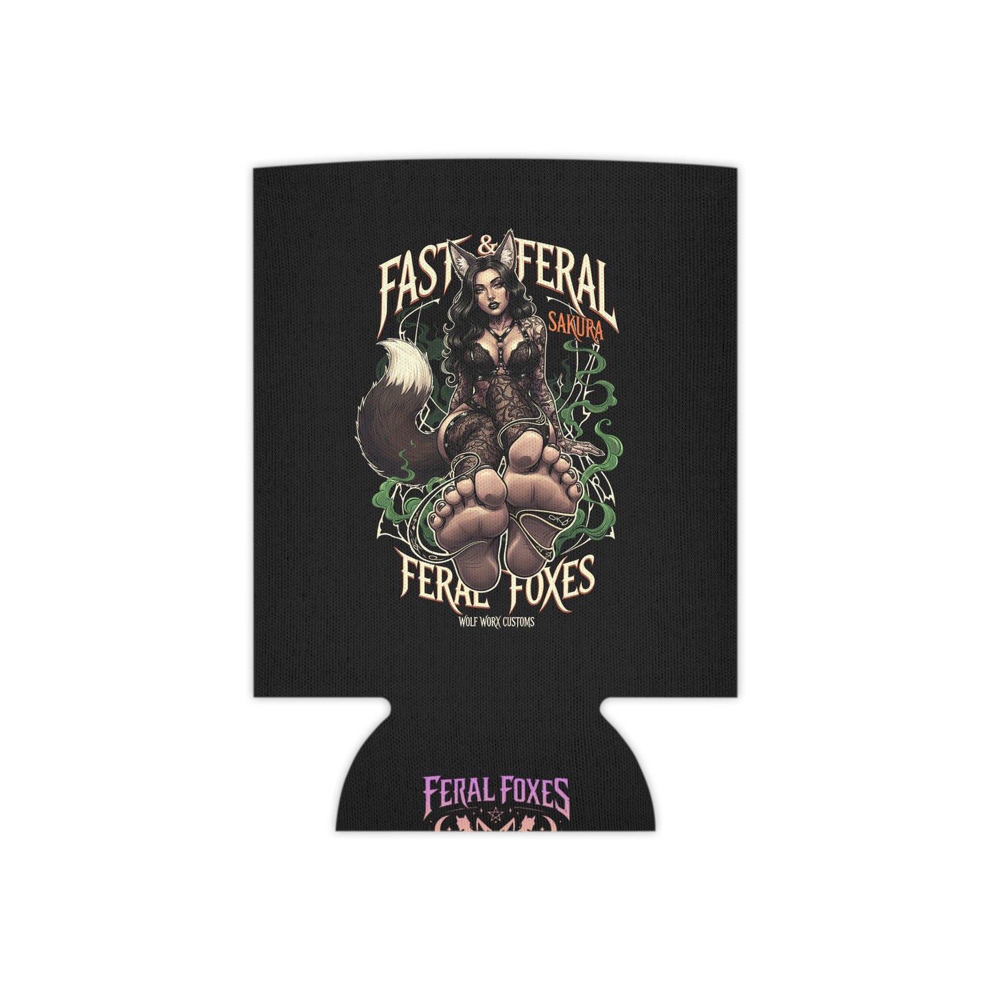 Feral Foxes Sakura  Coozie